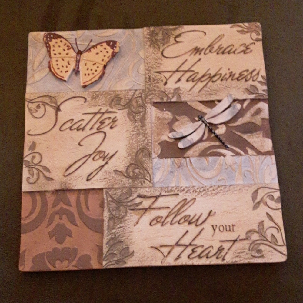 6x6 inches Inspirational Plague